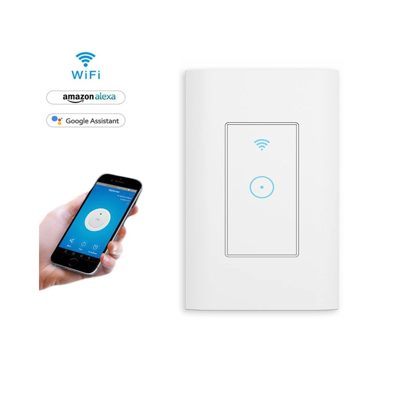 

U.S. Smart WiFi Timer Wall Switch Remote Apple Android Phone Control Tuya Neutral App