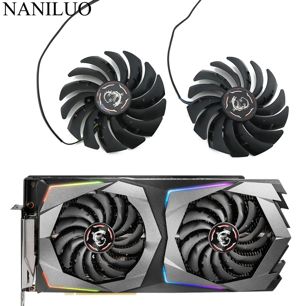 Вентилятор охлаждения 95 мм PLD10010S12HH RTX2070 X-8G для игровых ПК GeForce MSI RTX 2070 | Компьютеры