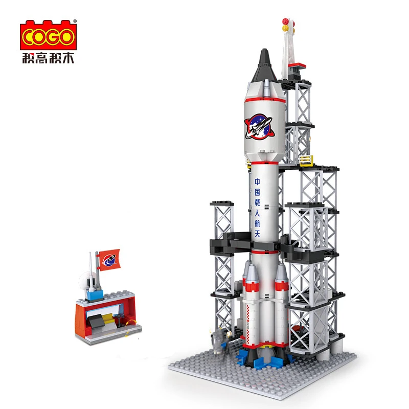 

349PCS Spaceship Rocket Launch Tower Set DIY Kids Bricks Toys Spacecraft Model Building Blocks Birthday Gifts
