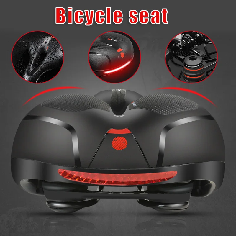 

Комфортное Велосипедное Сиденье для женщин и мужчин, Сменное мягкое велосипедное седло с 2 амортизирующими шариками высокой плотности ED889, ...