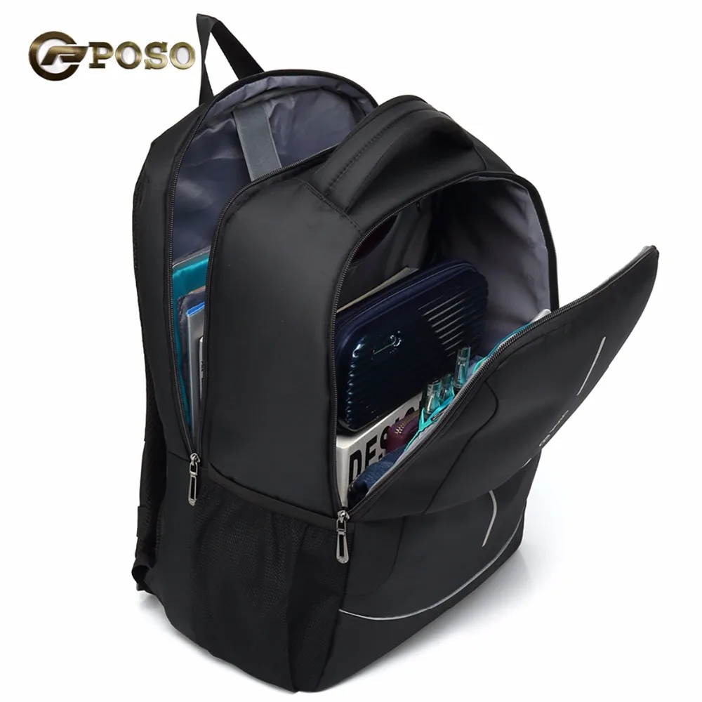 

POSO Backpack 15.6 Inch Laptop Backpack Casual Student Backpack Outdoor Waterproof Travel Backpack Fashion Business Backpack