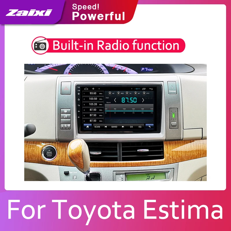 Автомагнитола ZaiXi 2din Android GPS для Toyota Estima Aeras 2006 2012 Bluetooth Wi Fi Mirror link|Автомагнитолы| |