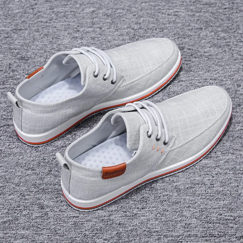 

2021 spring new canvas shoes men's casual all-match men's cloth shoes Korean version of the trend of men's shoes breathable tide