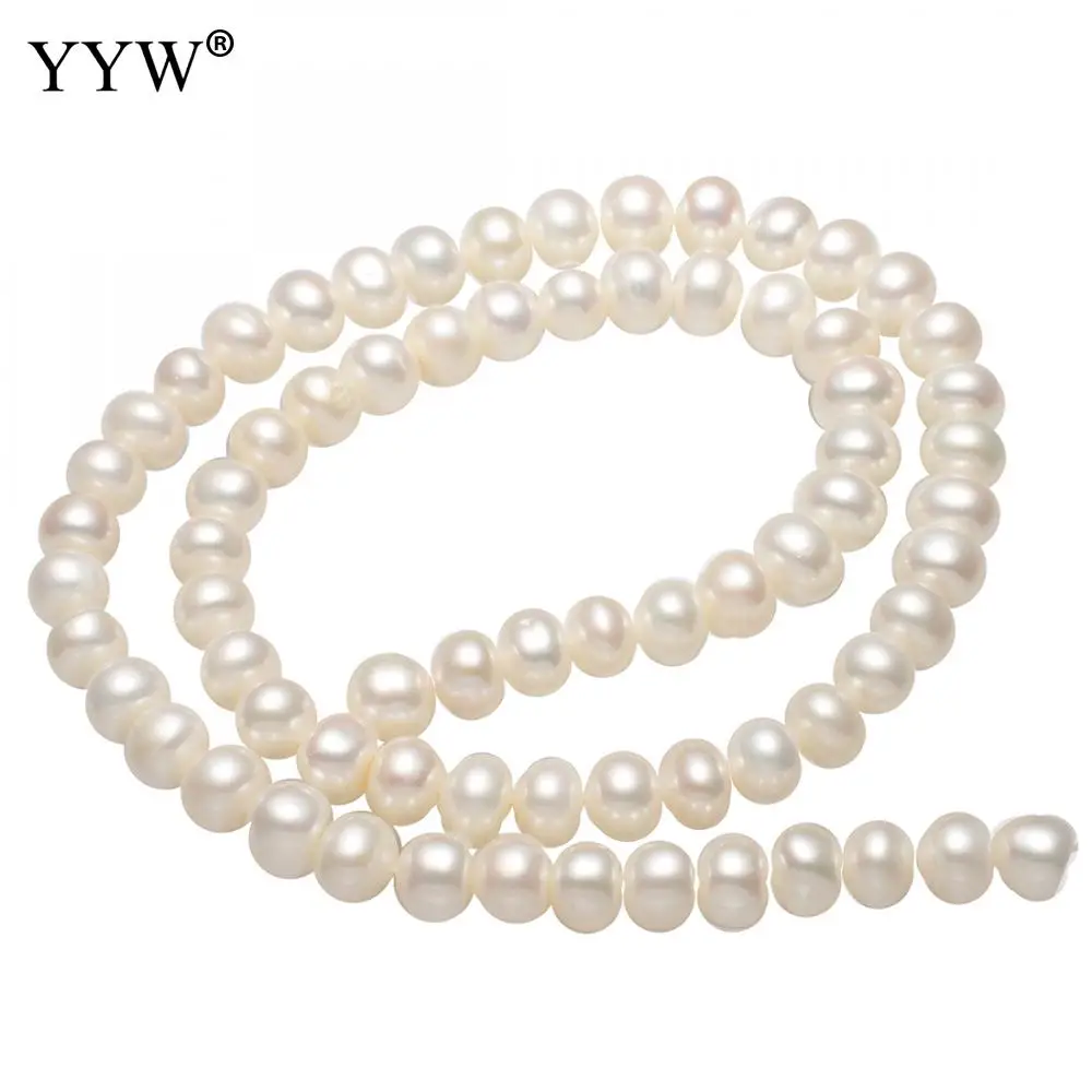 

Бусины Из Натурального пресноводного белого жемчуга YYW 6 мм