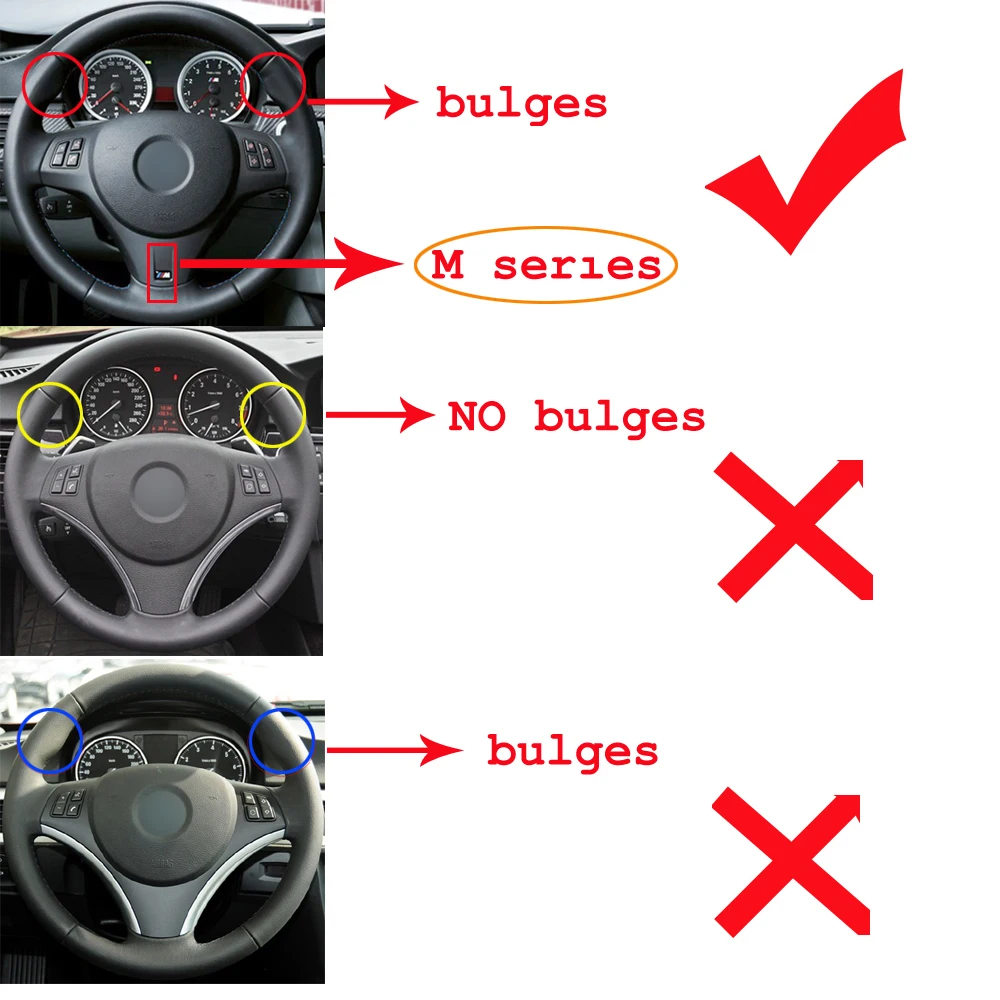 MEWANT черная замша шить Обёрточная бумага Красный Маркер чехол рулевого колеса