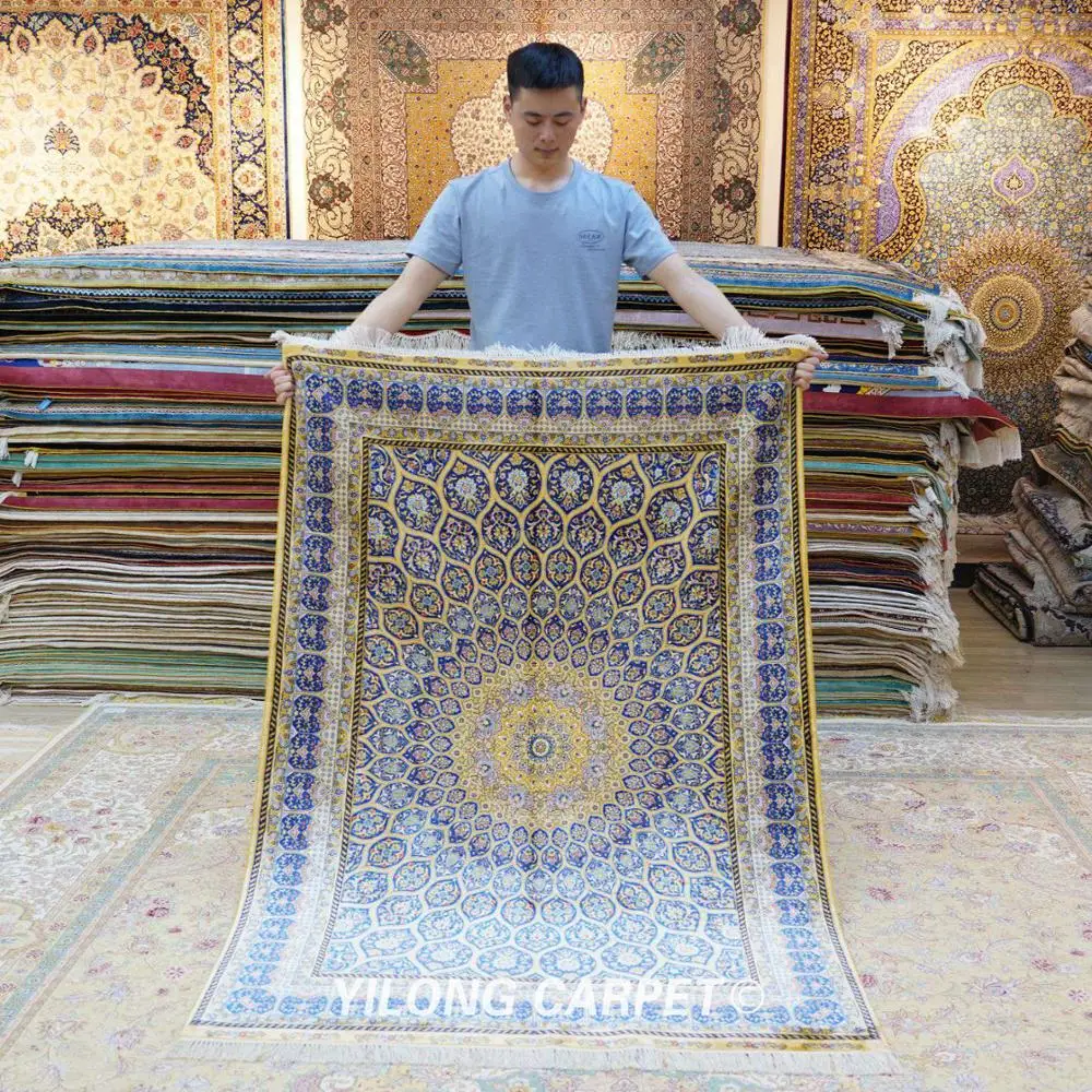 Традиционные турецкие Коврики ручной работы Yilong 4 'x 6' коврики в античном