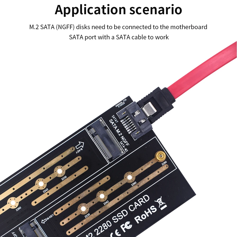 Плата адаптера TISHRIC с одним/двумя портами M.2 NVME на Pcie 4x B/M интерфейс ключа