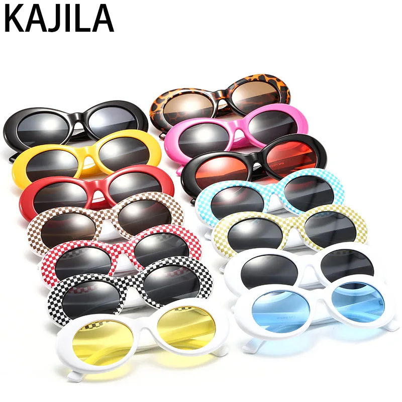 Женские Овальные Солнцезащитные очки курта кобейна Модные Винтажные трендовые