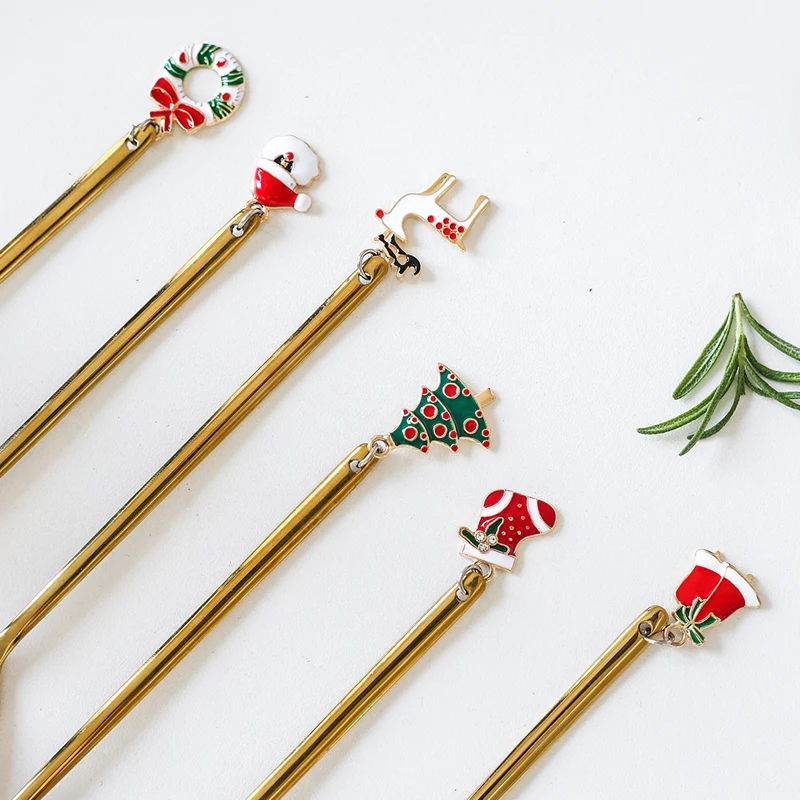 Мини кофейная ложка набор ложек из нержавеющей стали рождественские 1/612/24 шт.