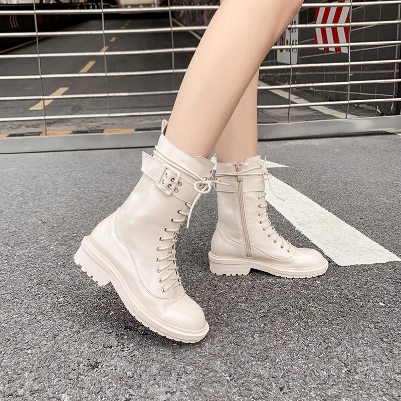 2019 женские роскошные трофейные ботинки на платформе пикантные однотонные