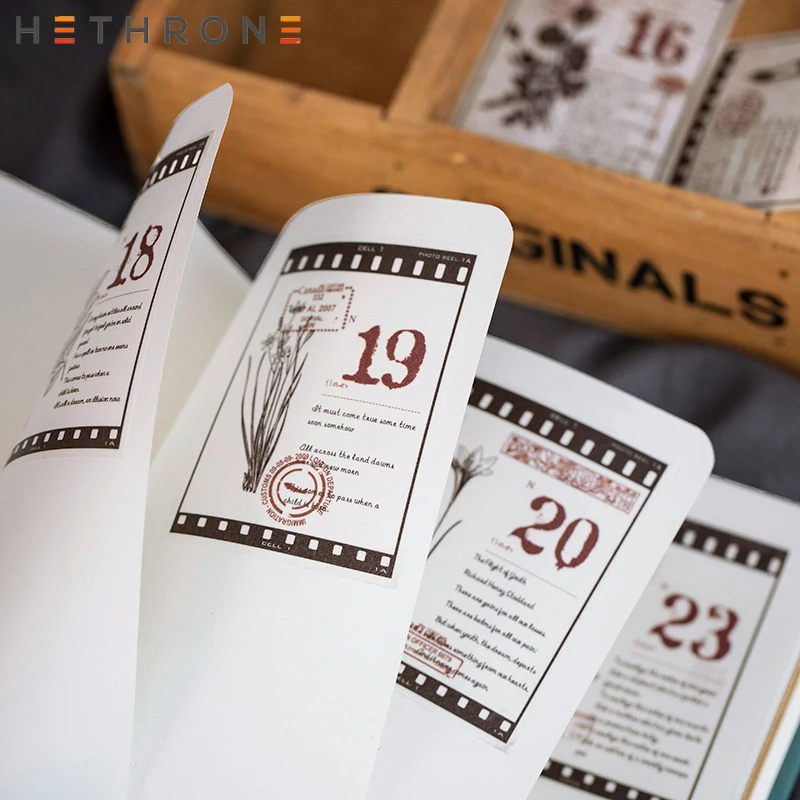 Hethrone креативный Ретро цифровой календарь Прозрачная ПВХ ручная учетная запись