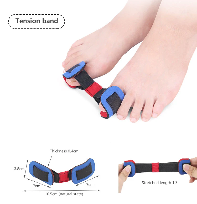 9 Pcs/set Orthopedic Bunion Correction Pedicure Socks Silicone Hallux Valgus Corrector Braces Toes Splitter Set | Красота и здоровье