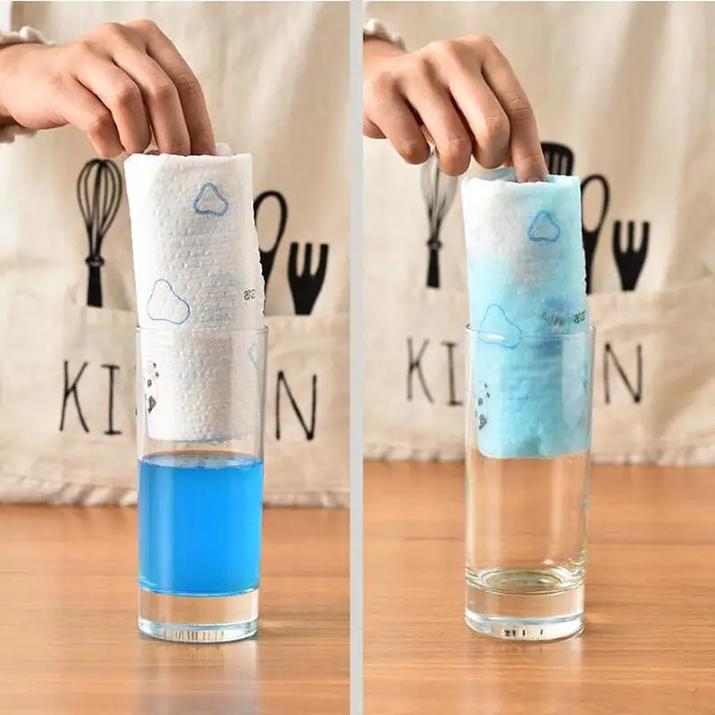 50 шт./рулон одноразовая Нетканая ткань для мытья и чистки|Чистящие салфетки| |