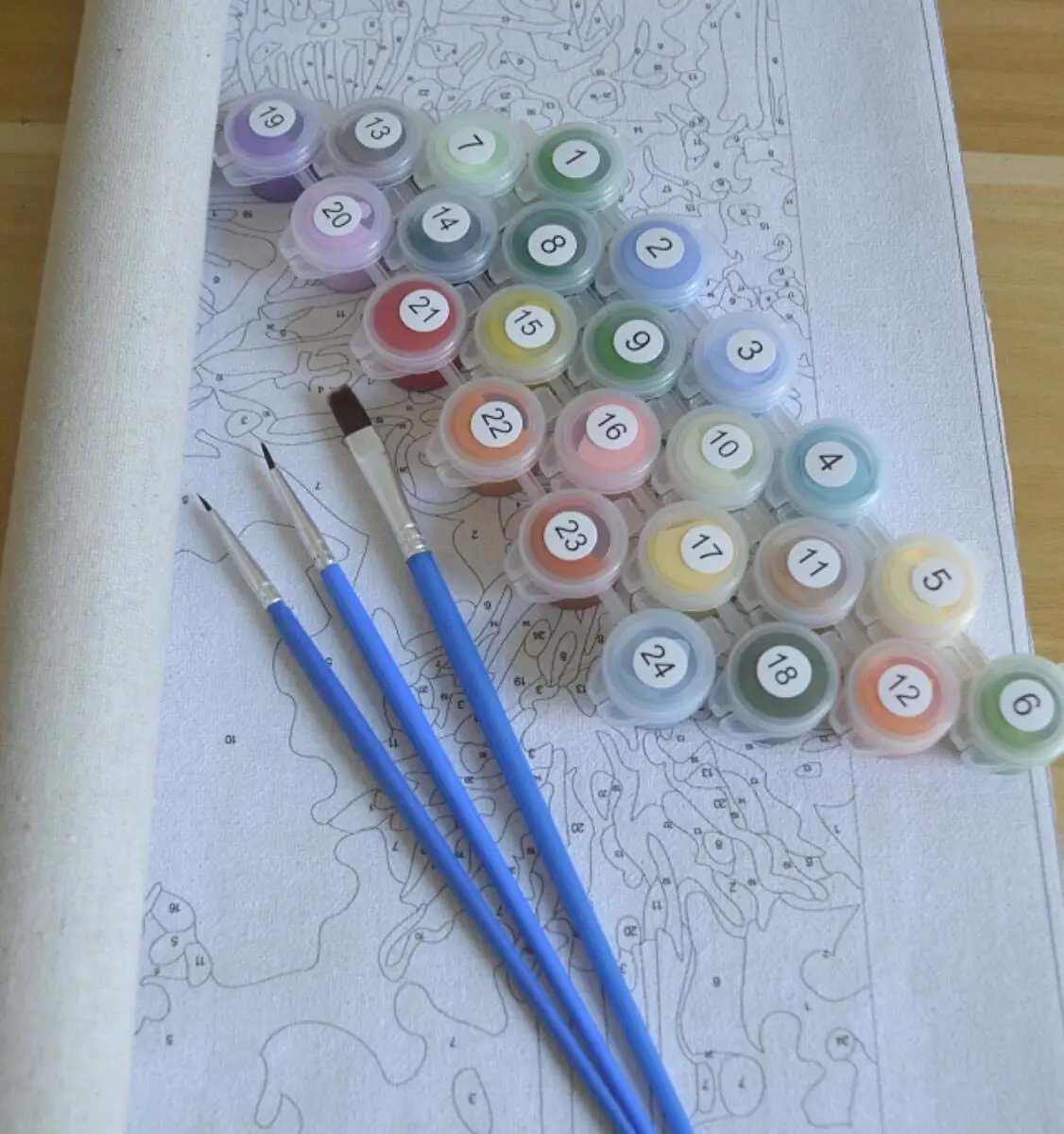 DIY живопись по номерам картины индайн девушка и лама холст картина маслом