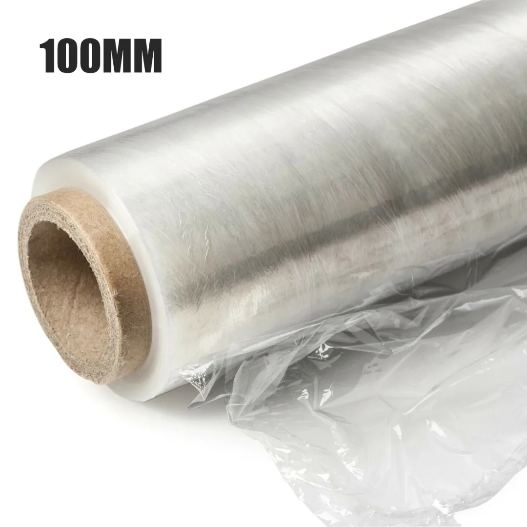 

1 Roll Transparent Wrapping Packaging Protection Film 500m*100mm PE Stretch Pallet For Industrial Application