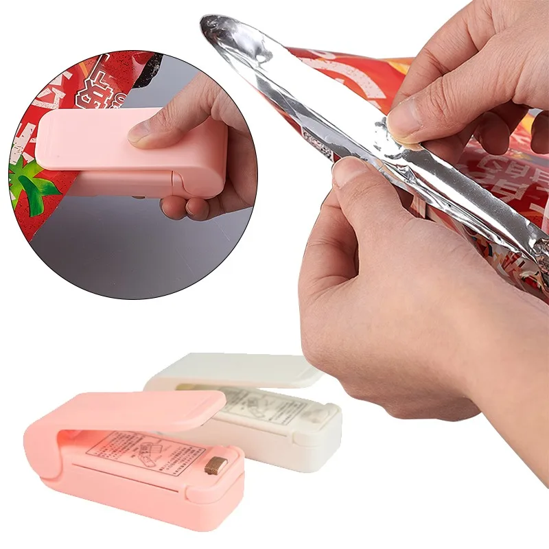 

HOT best Portable Mini Sealing Household Machine Heat Sealer Capper Food Saver For Plastic Bags Package Mini Gadgets