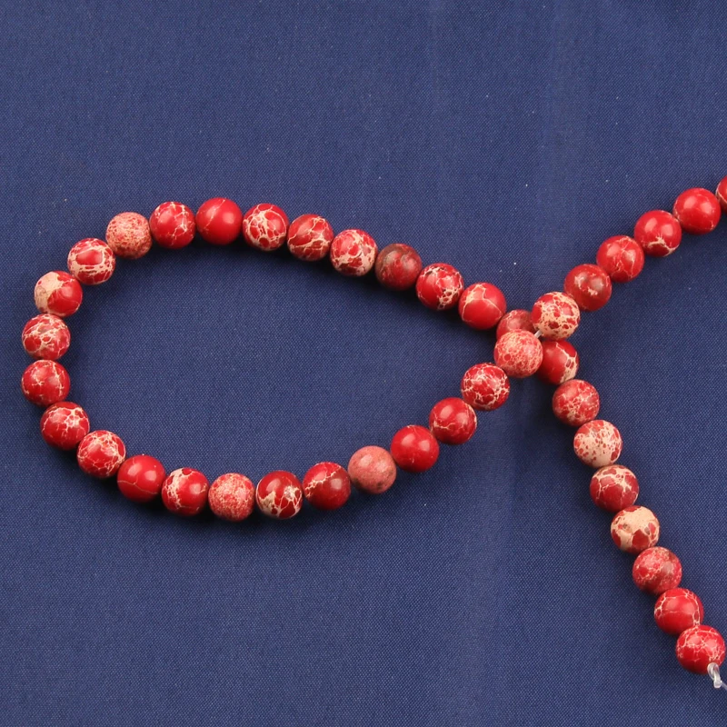 

Quality Red Emperor Loose Spacer Bead for Jewelry Making DIY Bracelet Accessories ( Pick Size 4 6 8 10 Mm )
