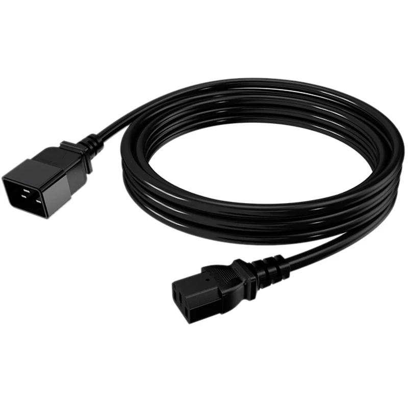 

Удлинительный кабель питания для ПК C13-C14, длина кабеля 2 м IEC UPS 3X, квадратный Удлинительный кабель питания для серверов/компьютеров
