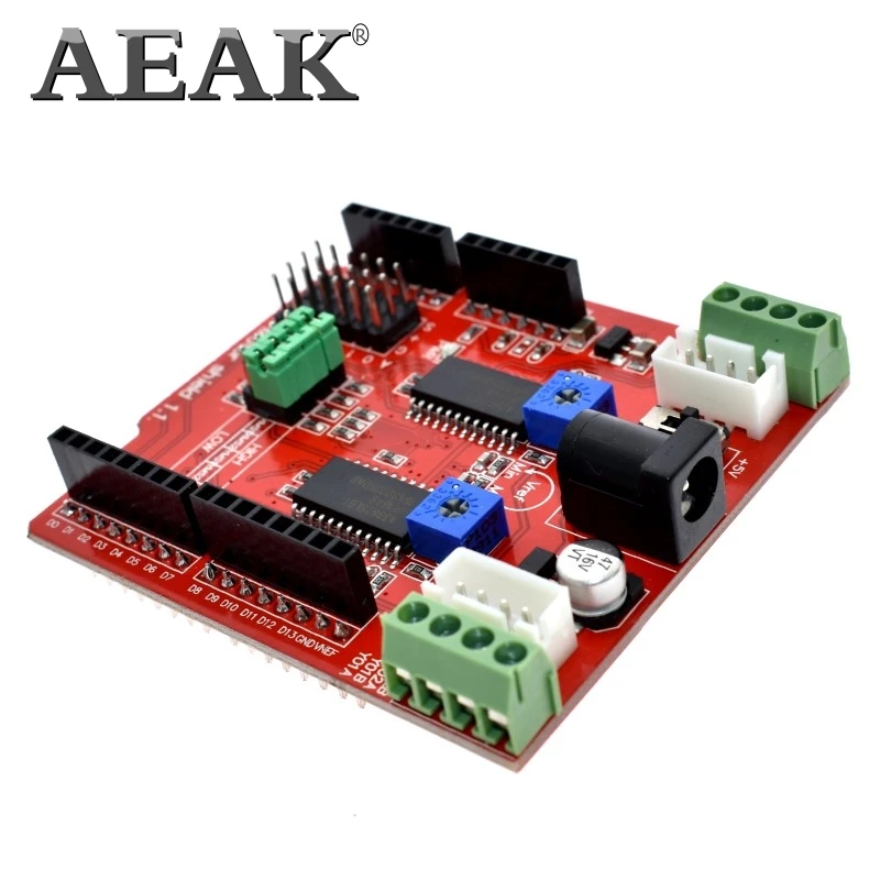 Двухканальный модуль защиты драйвера шагового двигателя AEAK A3967 IO PWM CNC 3 В 5