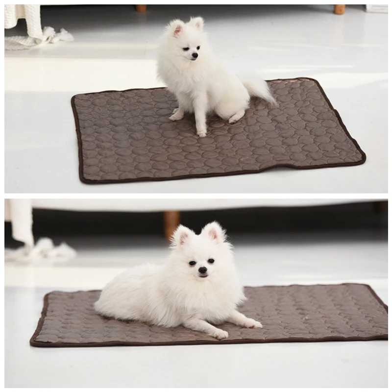 Dog Mat Cooling Summer Pad For Dogs Cat Blanket Sofa Breathable Pet Bed Washable Small Medium | Дом и сад