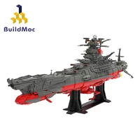 moc yamato space battleship ucs building blocks set spaceship model display toys children gift