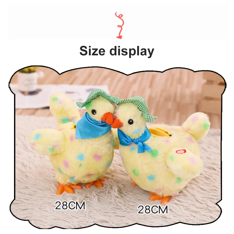 

Hot Sale Laying Eggs Chicken Baby Kids Kawaii Electric Plush Hen Toy Children Novelty Educational Toys Anti-Stress Dog Joke Gift
