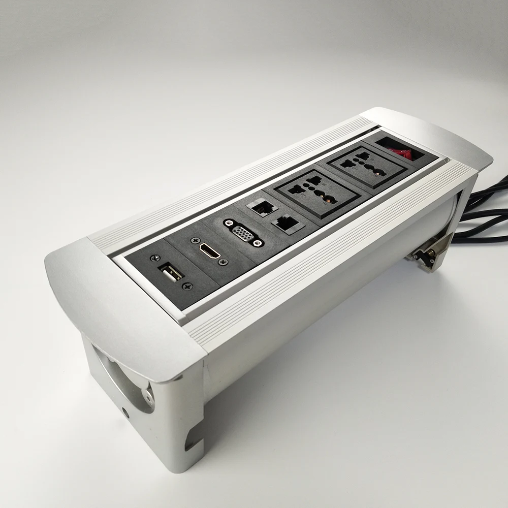 High-end настольная розетка/ручной флип розетка/USB VGA двойной информационная сеть