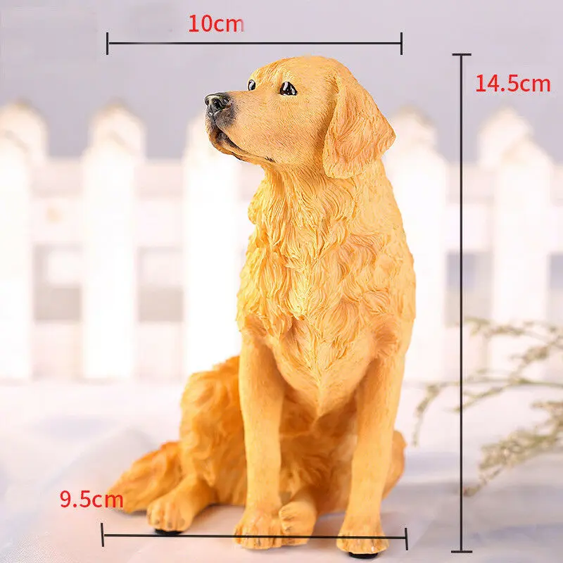 JJM золотистый ретривер собака питомец фигурка животного модель игрушка