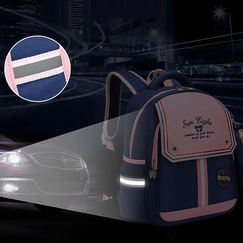 

SUN EIGHT 1-2 Grade 15inch Girls Backpack School Bags For Kid Light Books Bag Wholesale Price