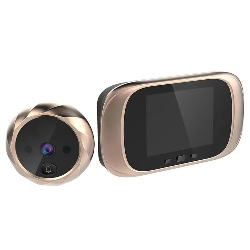 

DD1 Infrared Motion Sensor Doorbell 90 Degrees Wide Angle View Camera Door Bell Equipped With 2.8 Inch Tft Lcd Can Take Pictures