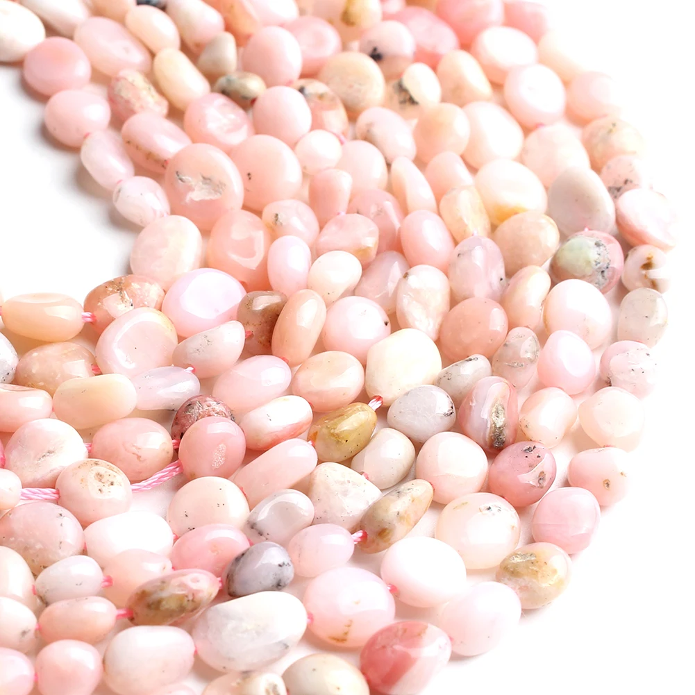 Оптовая продажа 5-8 мм Необычные Бусины Из Натурального Розового опалового камня