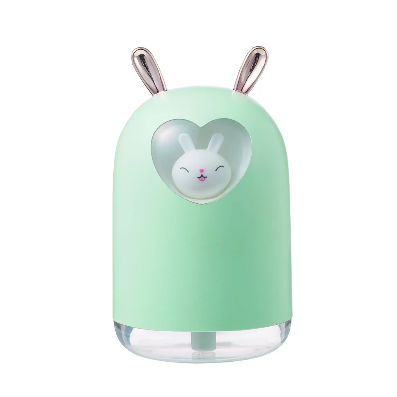 

CPDD Portable Cool Mist Humidifier Mini USB Air Humidifier for Car Travel Office Home with Colorful Atmosphere Light (300ML)