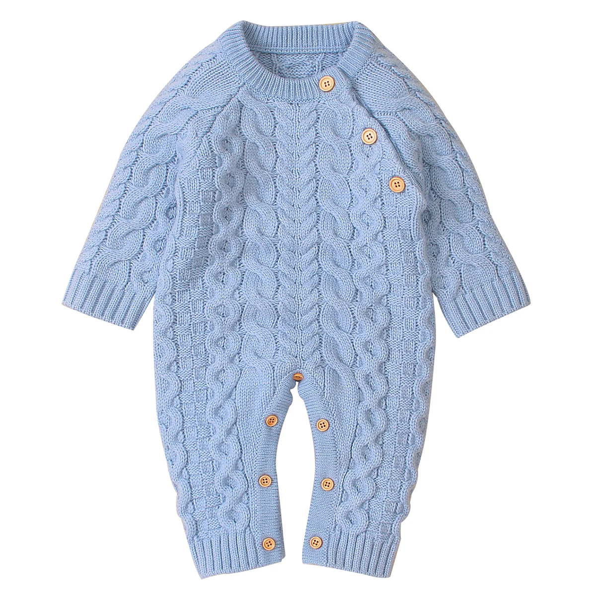 Для маленьких девочек Комбинезон вязаный для новорожденных одежда женщин