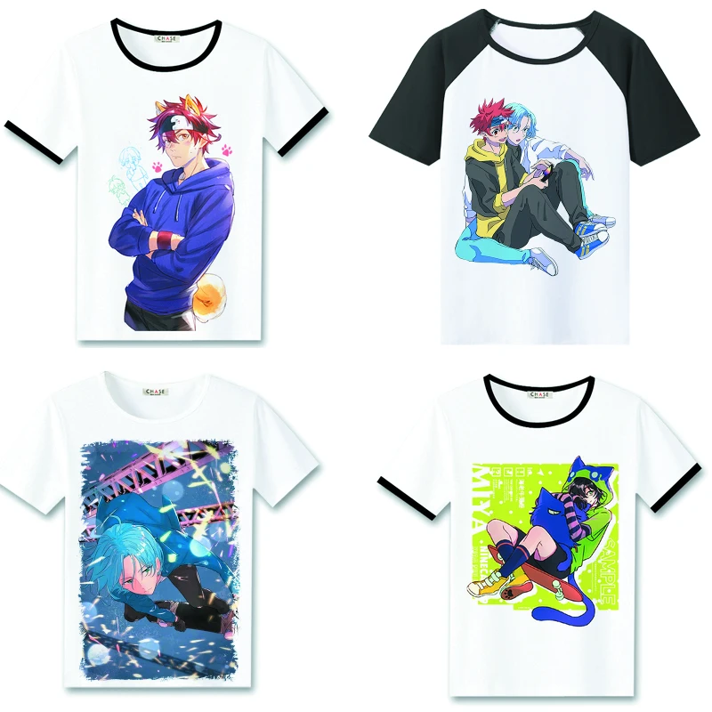 

Anime Sk8 The Infinity Cosplay T-shirt Miya Reki Kyan Women Men T Shirt polyester Short Sleeve Tops Tee