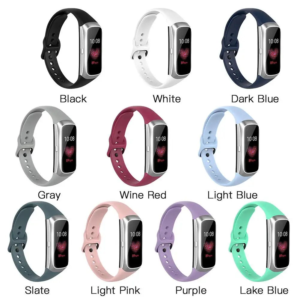 Силиконовые спортивные часы ремешок на запястье ремешок для samsung Galaxy Fit SM-R370 смарт-браслет Ремешки для наручных часов аксессуары