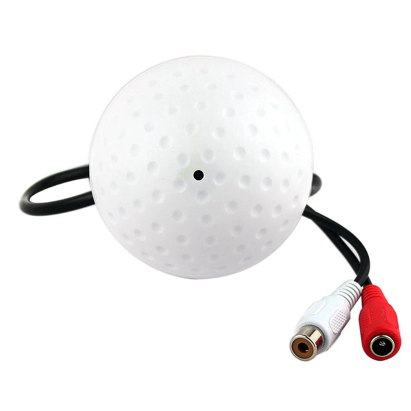 

SMTKEY Mini Dome CCTV Microphone CCTV Audio Input Wide Range CCTV Camera Sound Pick up For Surveillance AHD DVR IP Camera