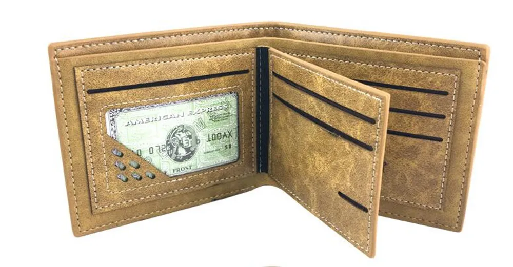 Многослойный кошелек цвета хаки из искусственной кожи с изображением героев