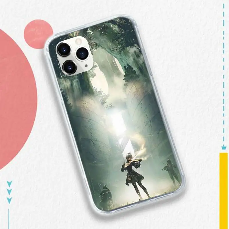 

game girl NieRAutomata Phone Case for iPhone 11 12 pro XS MAX 8 7 6 6S Plus X 5S SE 2020 XR