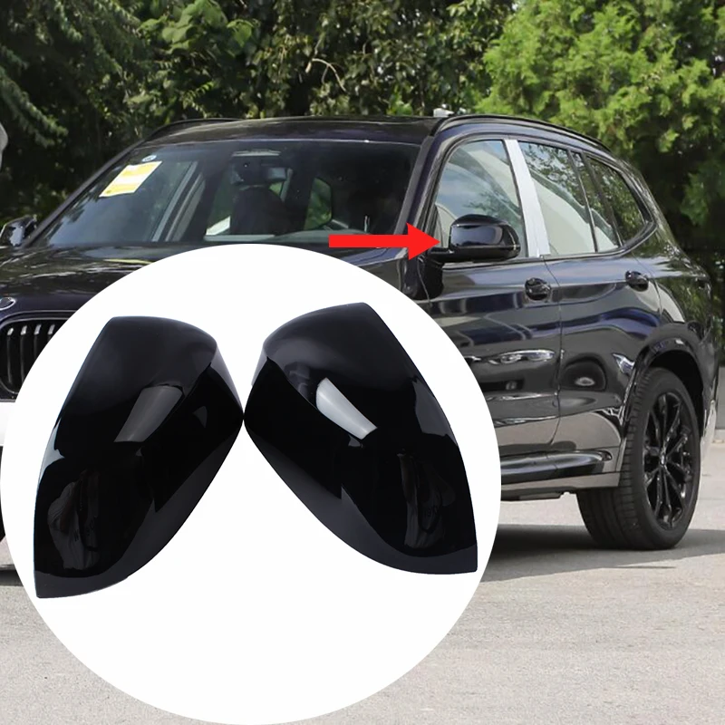 

Rearview mirror cover wing side mirror cover for BMW X3 X4 X5 X6 X7 G01-G07 2018 2019 2020 2021 car exterior accessories 2pcs