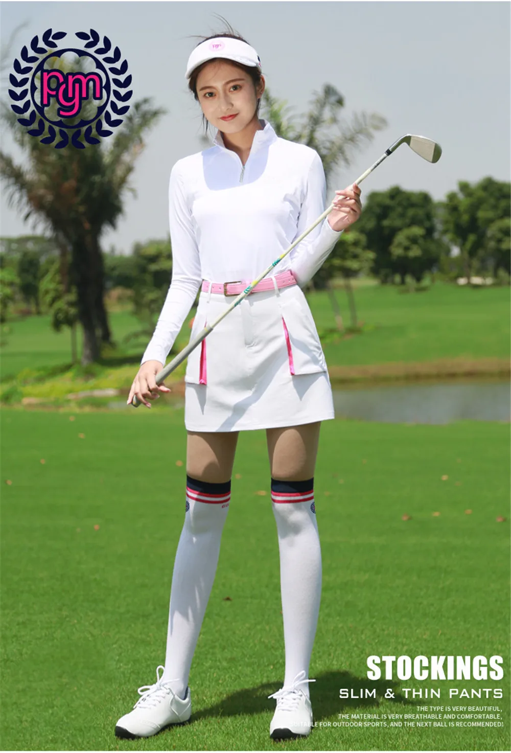 

PGM Golf Socks Stockings Womens Sports Stockings Breathable 2021 New Fashion Street Comfort Foot Elastic Cotton
