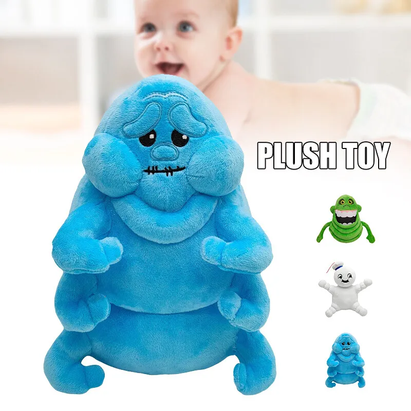 

Новинка 2022, 35 см, плюшевые игрушки, Охотники за привидениями, плюшевая кукла послеживания, зеленые Охотники за привидениями, милые мягкие ку...