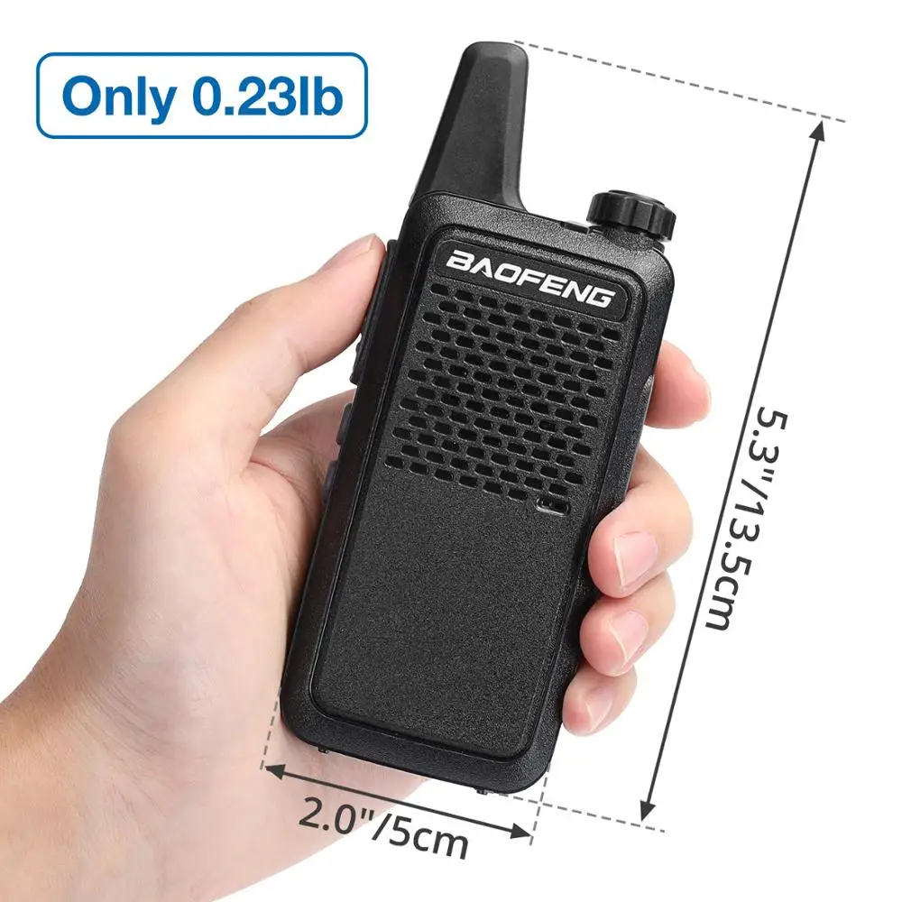 2 шт. портативная рация BAOFENG GT-22 UHF двусторонняя радиосвязь батарея 1500 мАч