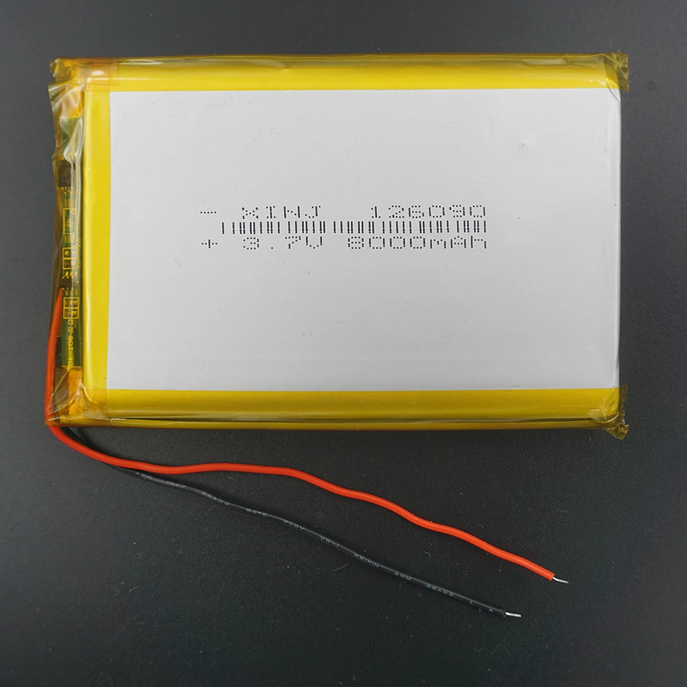 XINJ 3,7 в 8000 мАч литий-полимерный аккумулятор 126090 для psp gps DIY ipod PAD MID портативный DVD светодиодный внешний аккумулятор планшет ПК IPTV кукольная машина