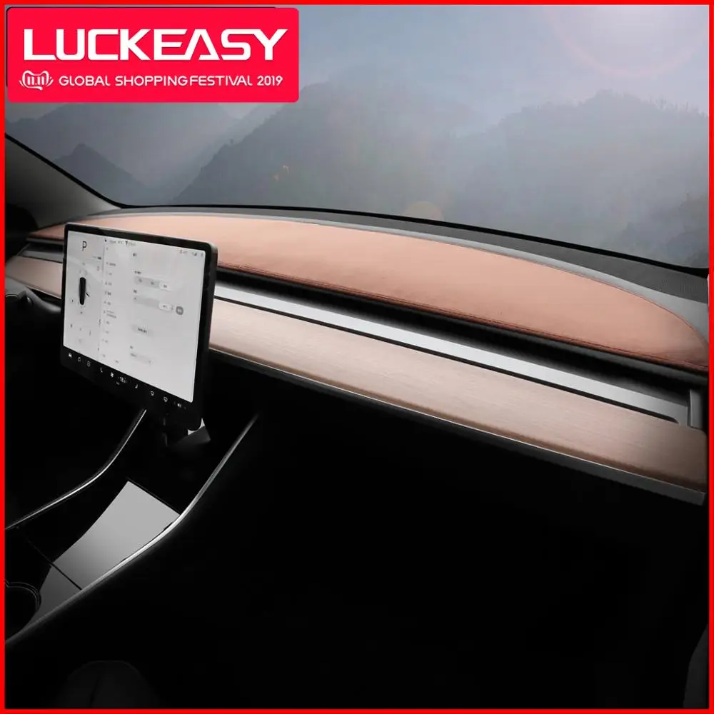 LUCKEASY Dash коврик для Tesla модель 3 Tesla3 ковер покрытие солнцезащитный изоляционный инструмент панель защита