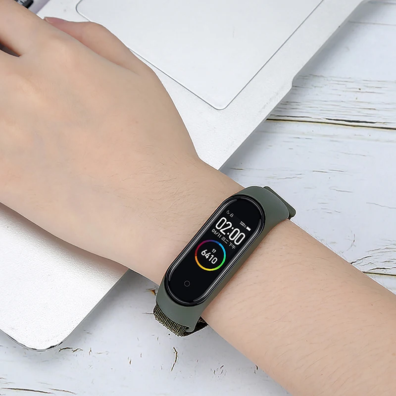 Nylon strap For Xiaomi mi band 3 4 strap Smart bracelet Soft Sport Wristbands For Mi band 4 NFC Global Smart watch women men