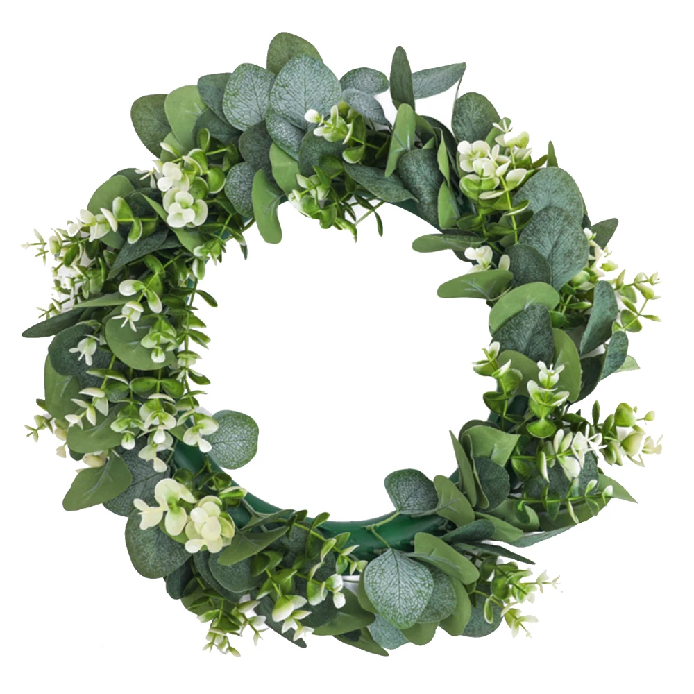 

Искусственный цветок, настенное украшение, искусственный венок, висячие украшения, 39 см, шелковые Пластиковые Искусственные венки диаметро...