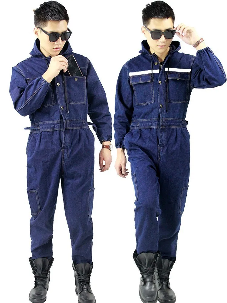 Рабочие джинсовые комбинезоны для мужчин размера плюс 6XL рабочая одежда Униформа