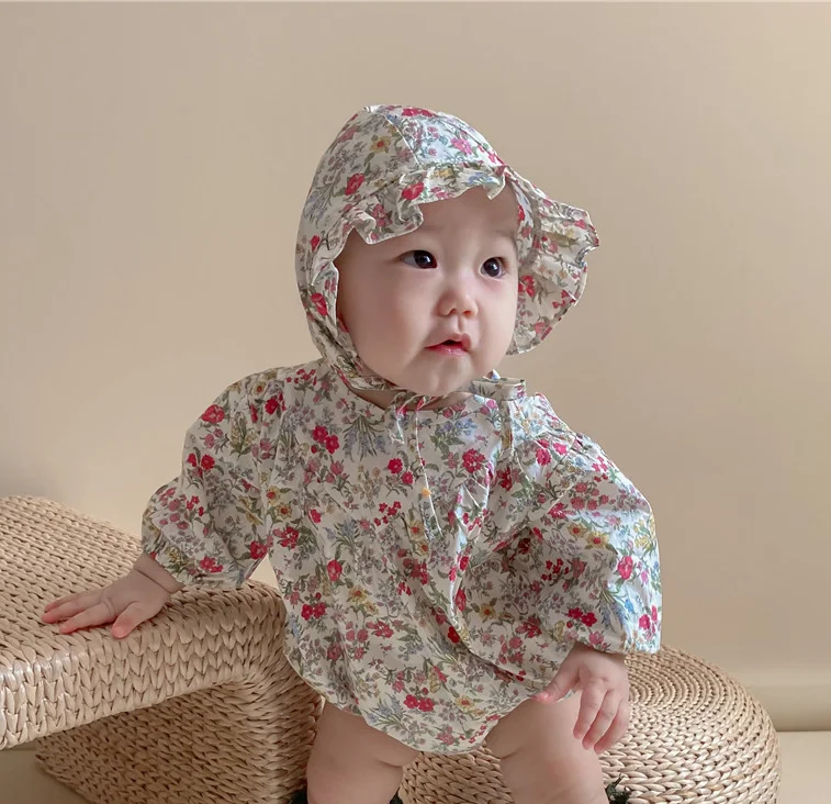 

Комбинезон детский, на весну/осень, с цветочным принтом