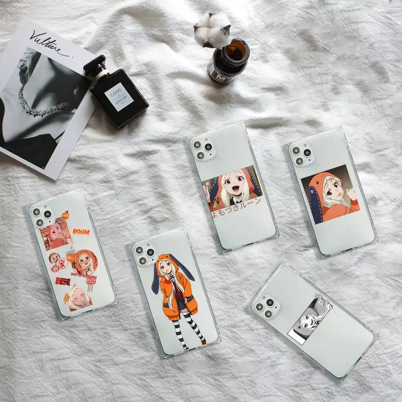 

Runa Yomozuki anime Phone Case Transparent for iPhone 7 8 11 12 se 2020 mini pro X XS XR MAX Plus