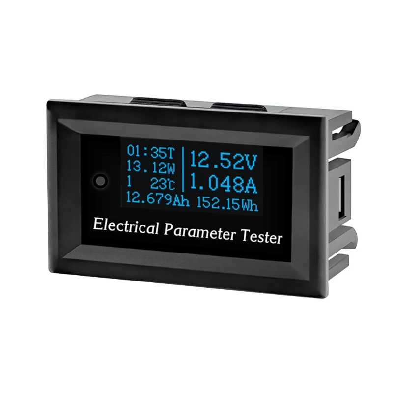 

Multifunctional Blue White OLED Digital Electric Parameter Tester Ammeter Stable Performance Blue White 875F